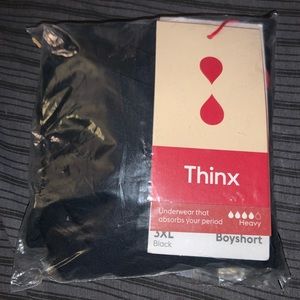 Thinx boyshort period absorbing underwear size 3X